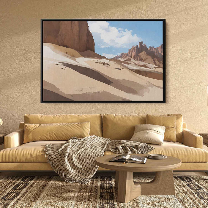Line Art Desert Mountains #118 - Kanvah