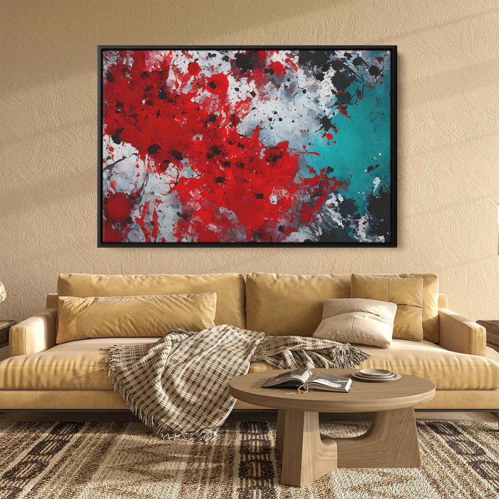 Red Abstract Splatter #107 - Kanvah