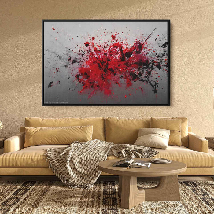 Red Abstract Splatter #111 - Kanvah