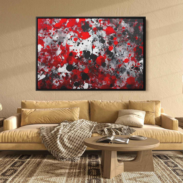 Red Abstract Splatter #127 - Kanvah