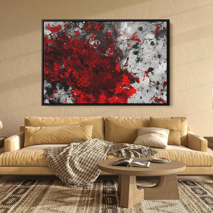 Red Abstract Splatter #128 - Kanvah