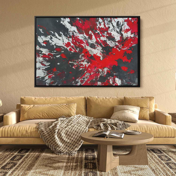 Red Abstract Splatter #140 - Kanvah