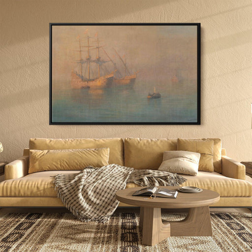 Ships of Columbus by Ivan Aivazovsky - Canvas Artwork