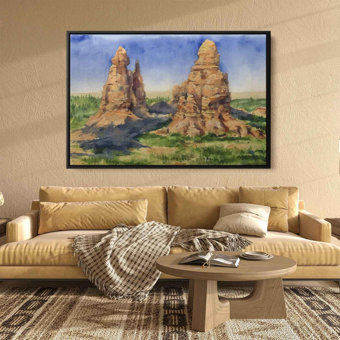 Watercolor Hoodoo formations #128 - Kanvah