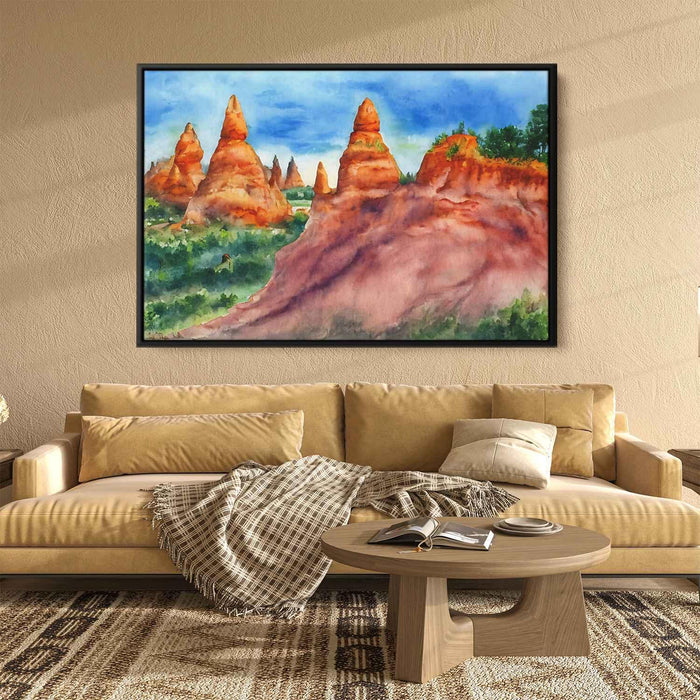 Watercolor Hoodoo formations #140 - Kanvah