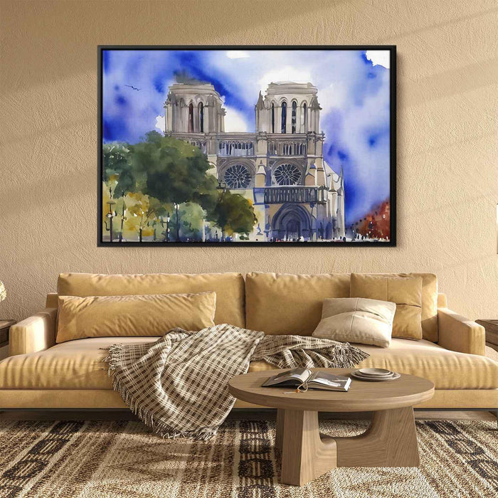 Watercolor Notre Dame Cathedral #111 - Kanvah