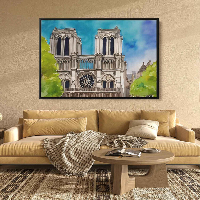 Watercolor Notre Dame Cathedral #126 - Kanvah