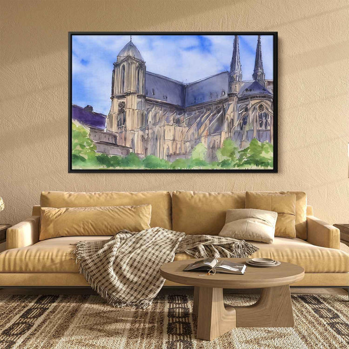 Watercolor Notre Dame Cathedral #128 - Kanvah