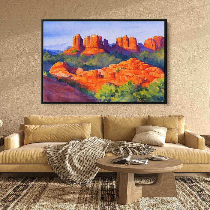 Watercolor Sedona Red Rocks #128 - Kanvah