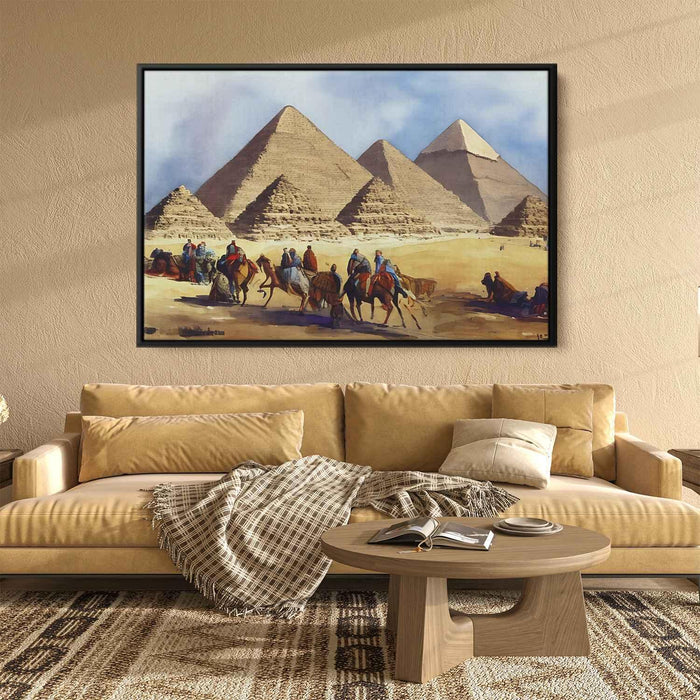 Watercolor Pyramids of Giza #103 - Kanvah