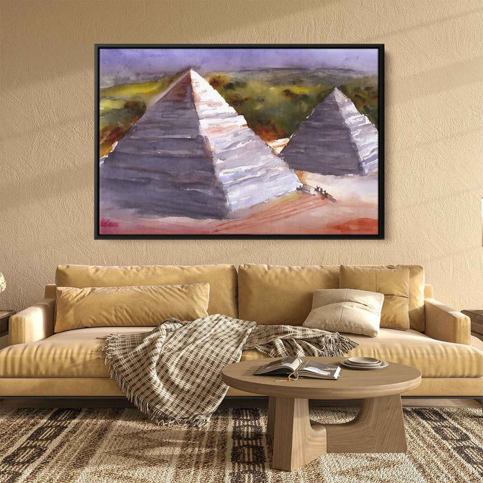 Watercolor Pyramids of Giza #118 - Kanvah