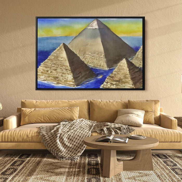 Watercolor Pyramids of Giza #124 - Kanvah