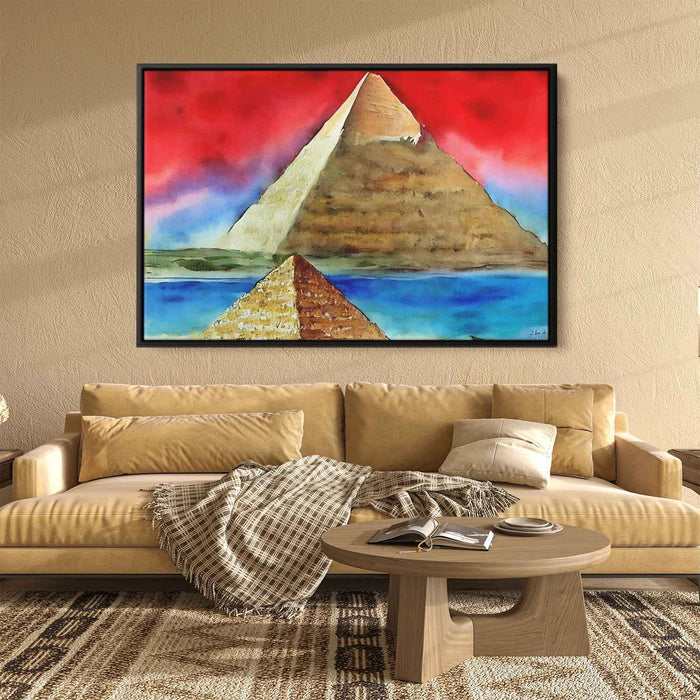 Watercolor Pyramids of Giza #126 - Kanvah