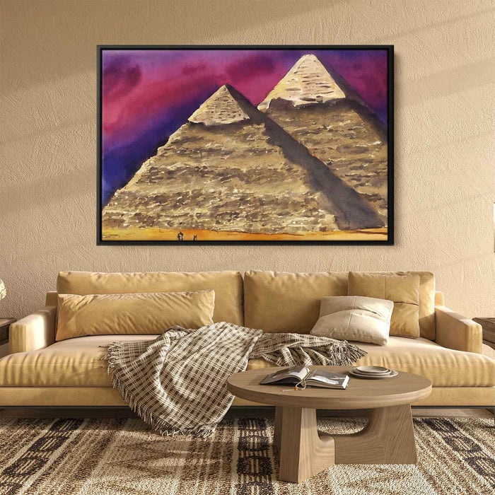 Watercolor Pyramids of Giza #128 - Kanvah