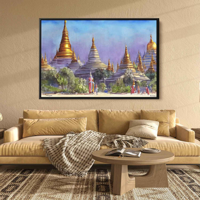 Watercolor Shwedagon Pagoda #111 - Kanvah
