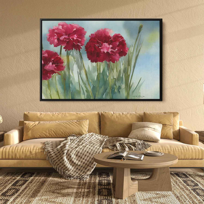 Watercolour Painting Carnations #148 - Kanvah