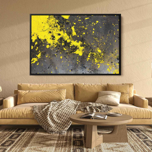 Yellow Abstract Splatter #111 - Kanvah