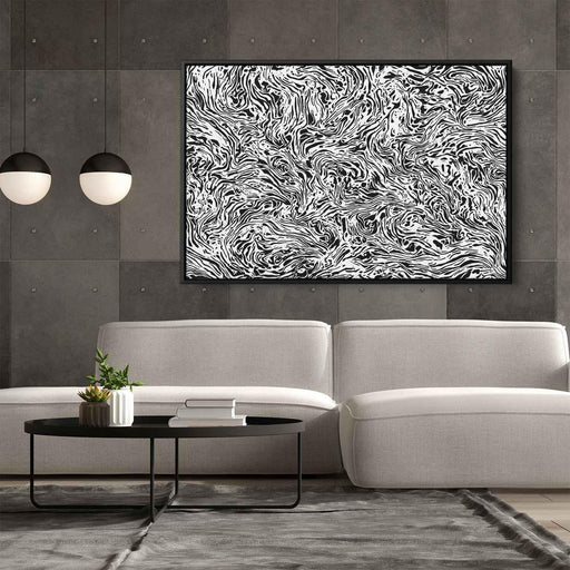 Black and White Abstract Splatter #103 - Kanvah
