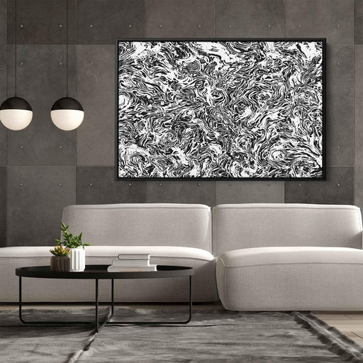 Black and White Abstract Splatter #134 - Kanvah