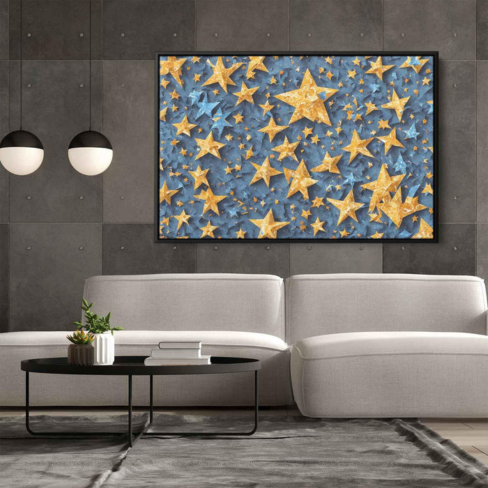 Blue Cubism Stars #135 - Kanvah