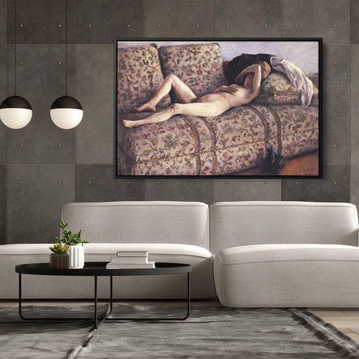 Nude on a Couch by Gustave Caillebotte - Canvas Artwork