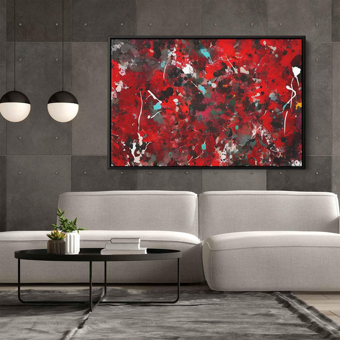 Red Abstract Splatter #124 - Kanvah