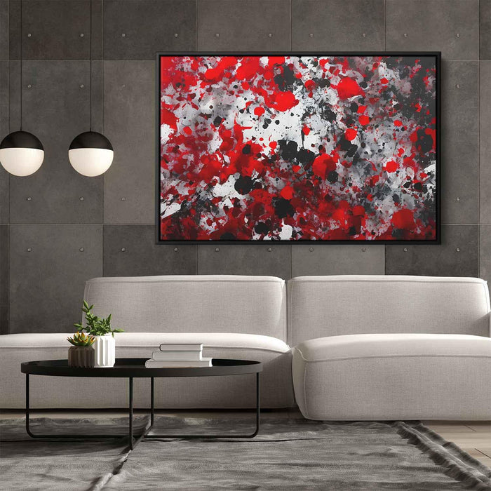 Red Abstract Splatter #127 - Kanvah