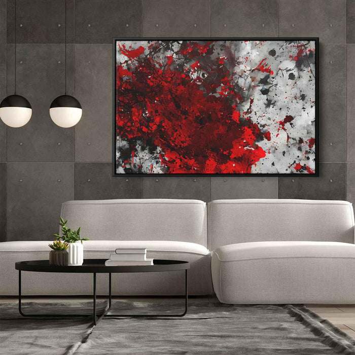 Red Abstract Splatter #128 - Kanvah