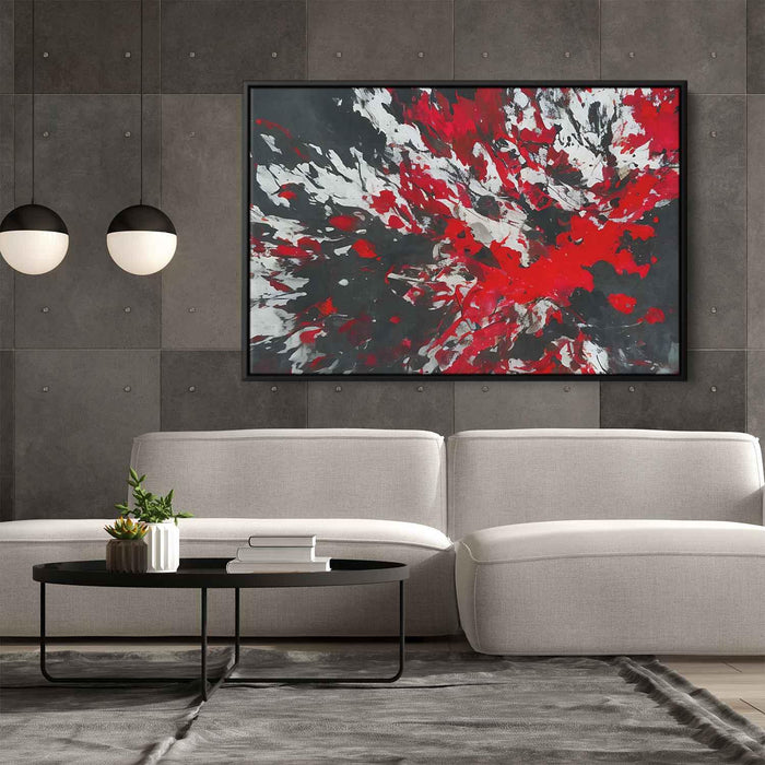 Red Abstract Splatter #140 - Kanvah