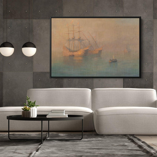 Ships of Columbus by Ivan Aivazovsky - Canvas Artwork