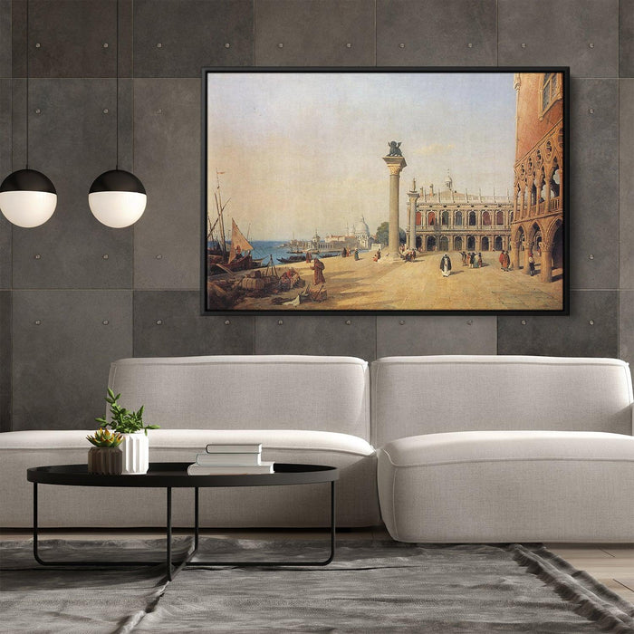 Venice View of the Esclavons Quay by Camille Corot - Canvas Artwork