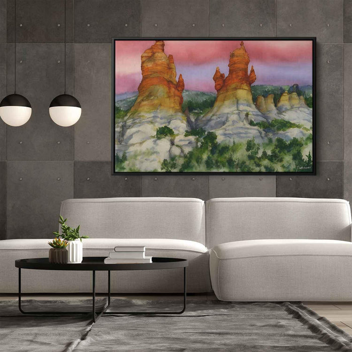 Watercolor Hoodoo formations #124 - Kanvah