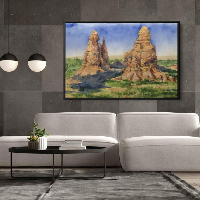 Watercolor Hoodoo formations #128 - Kanvah