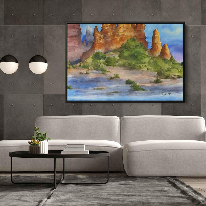 Watercolor Hoodoo formations #134 - Kanvah