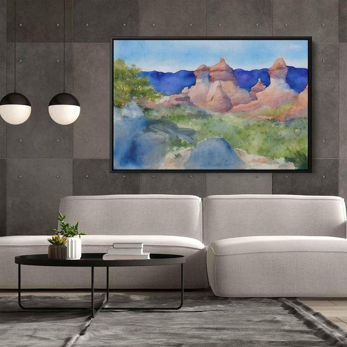 Watercolor Hoodoo formations #135 - Kanvah