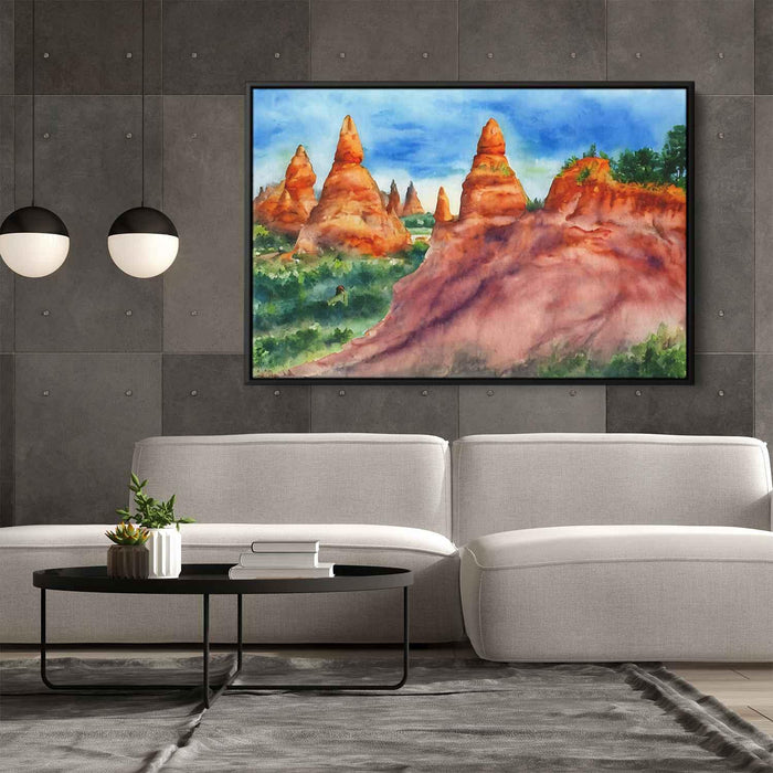 Watercolor Hoodoo formations #140 - Kanvah