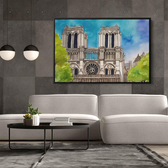 Watercolor Notre Dame Cathedral #126 - Kanvah