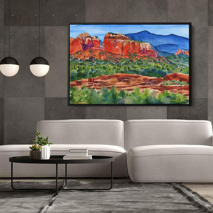 Watercolor Sedona Red Rocks #135 - Kanvah