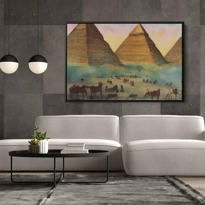 Watercolor Pyramids of Giza #107 - Kanvah