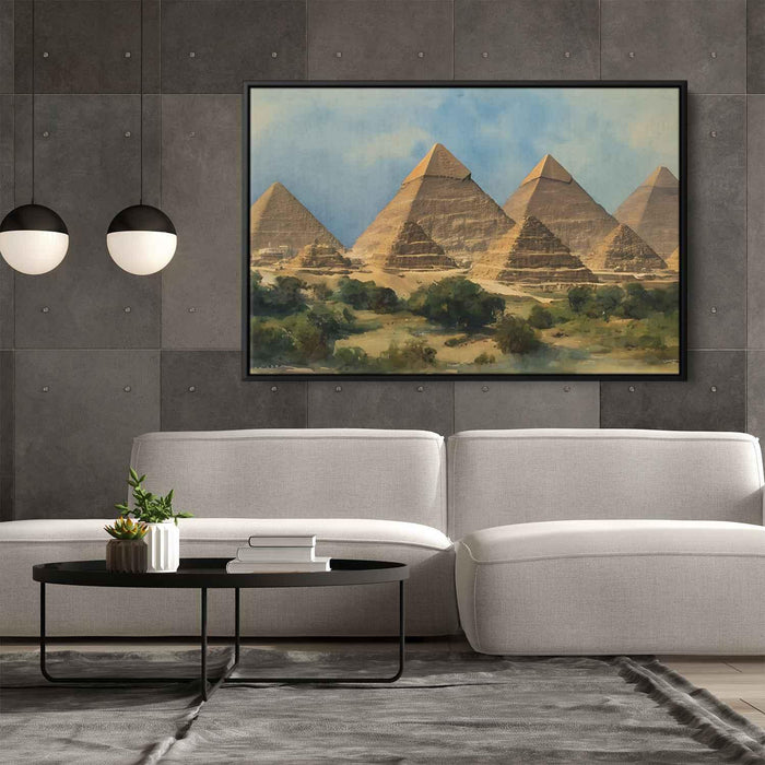 Watercolor Pyramids of Giza #111 - Kanvah