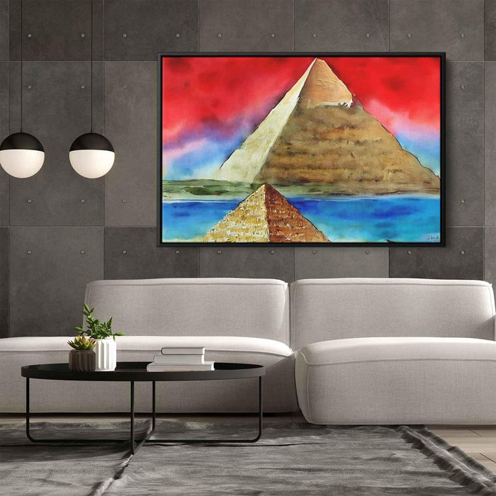 Watercolor Pyramids of Giza #126 - Kanvah