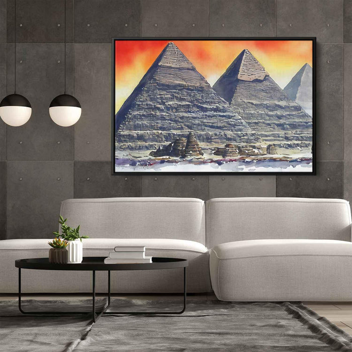 Watercolor Pyramids of Giza #127 - Kanvah