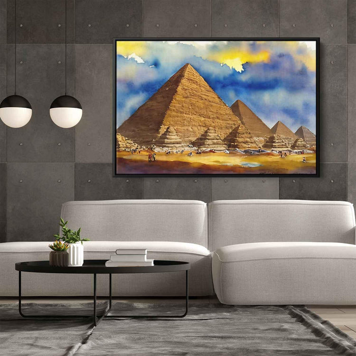 Watercolor Pyramids of Giza #133 - Kanvah