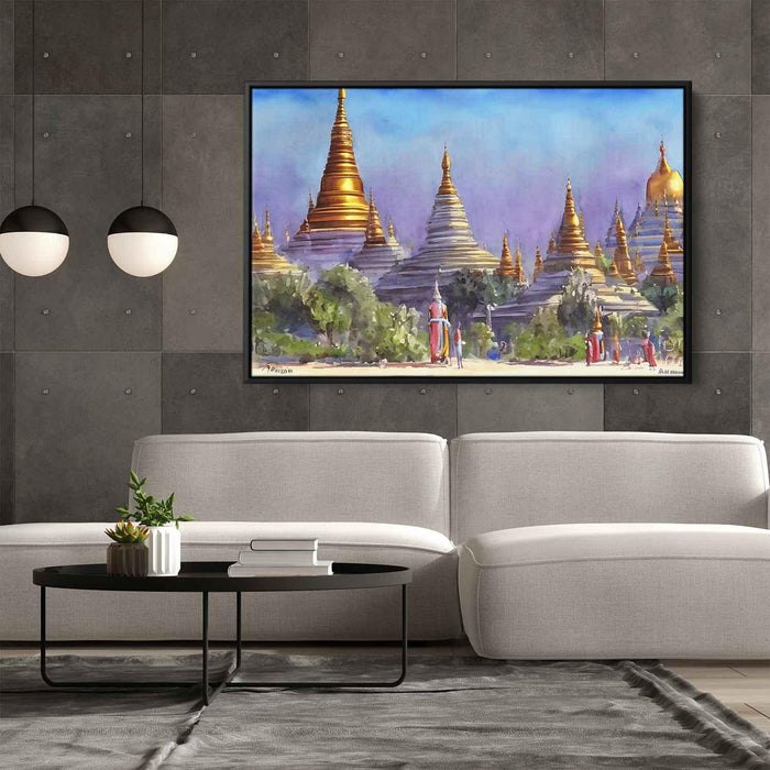 Watercolor Shwedagon Pagoda #111 - Kanvah