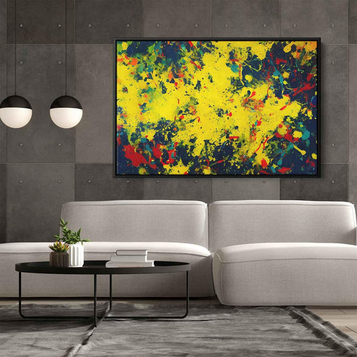 Yellow Abstract Splatter #127 - Kanvah