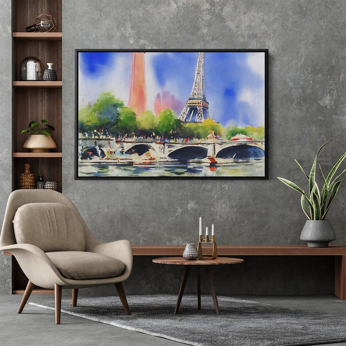 Watercolor Eiffel Tower #122 - Kanvah