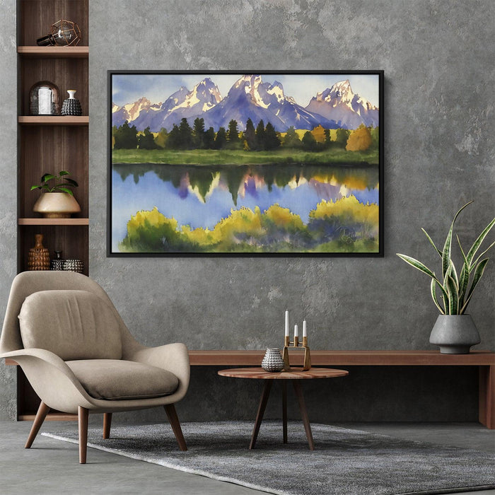 Watercolor Grand Tetons #122 - Kanvah