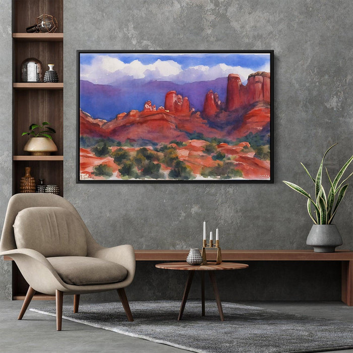 Watercolor Sedona Red Rocks #122 - Kanvah