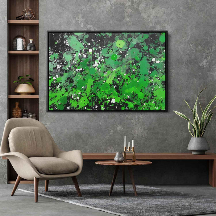 Green Abstract Splatter #102 - Kanvah