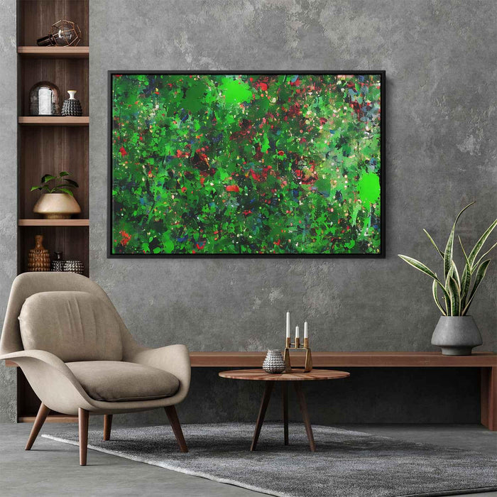 Green Abstract Splatter #131 - Kanvah